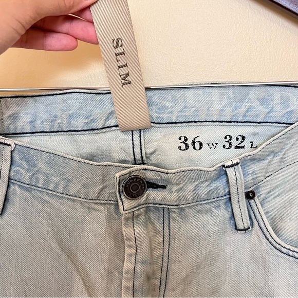 Burberry Brit Steadman Slim Fit Button Fly Jeans - Men's Size 36 X 28 - Blue - Picture 6 of 16